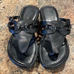 Cole Haan Nikeair Women's Black Leather Sandals size 8